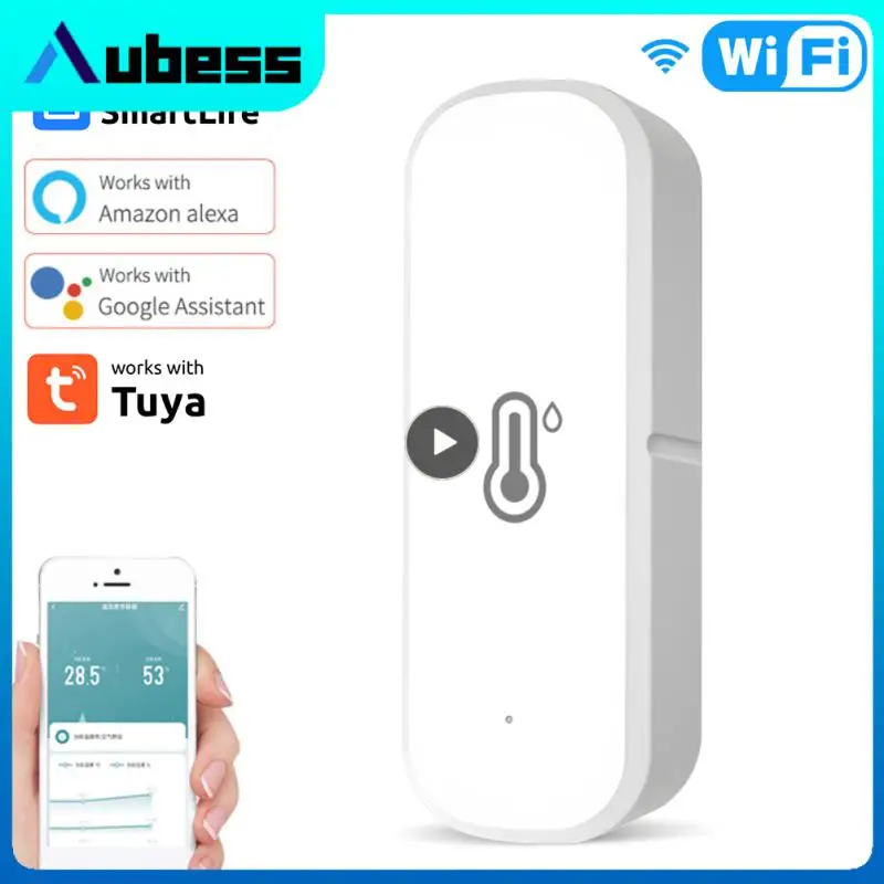 

Tuya Wifi Smart Temperature Humidity Sensor Hygrometer Thermometer Detector Smart Home Via Smart Life Alexa Home