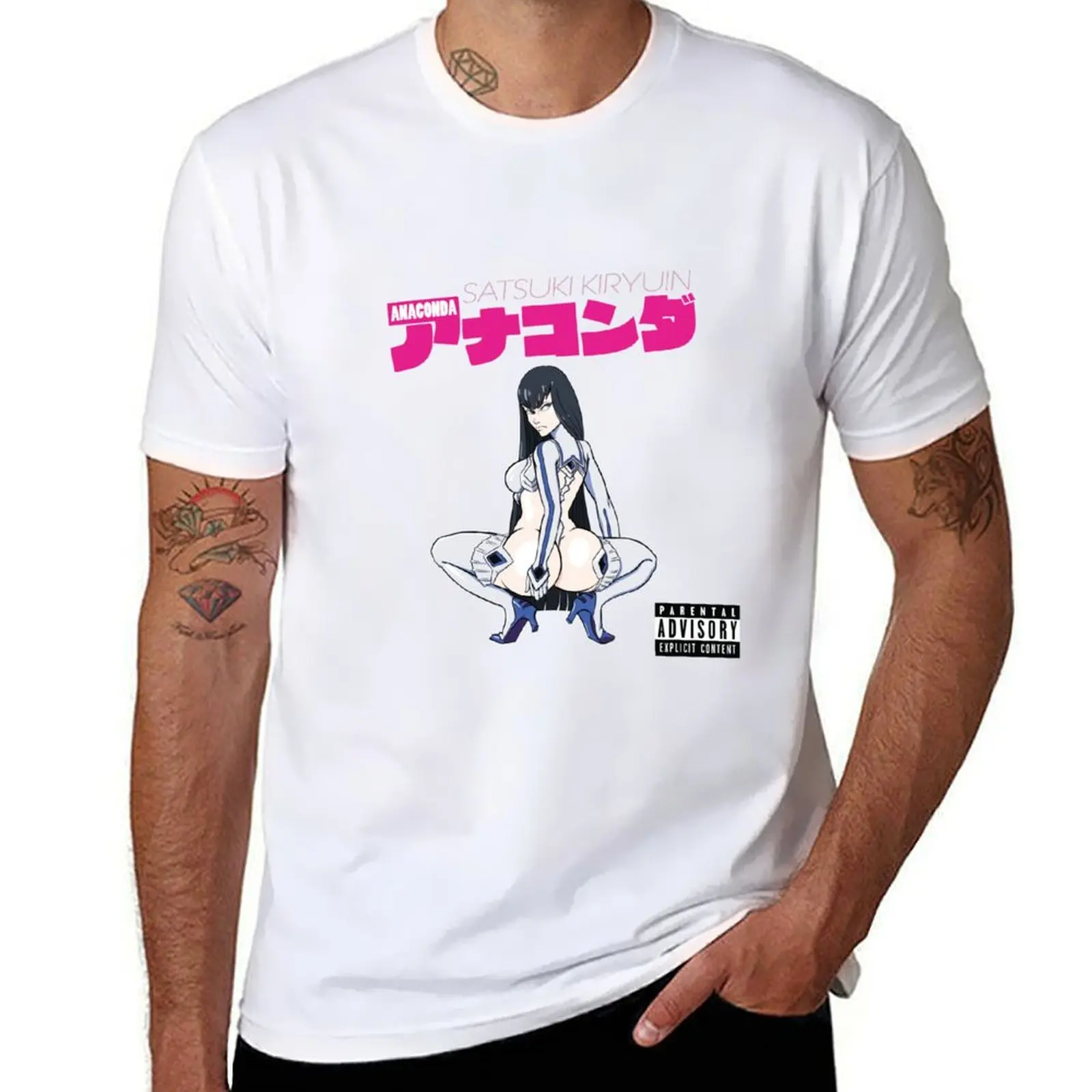 

shirts mens graphic tshirt Anaconda anime t T-Shirt Satsuki Kiryuin