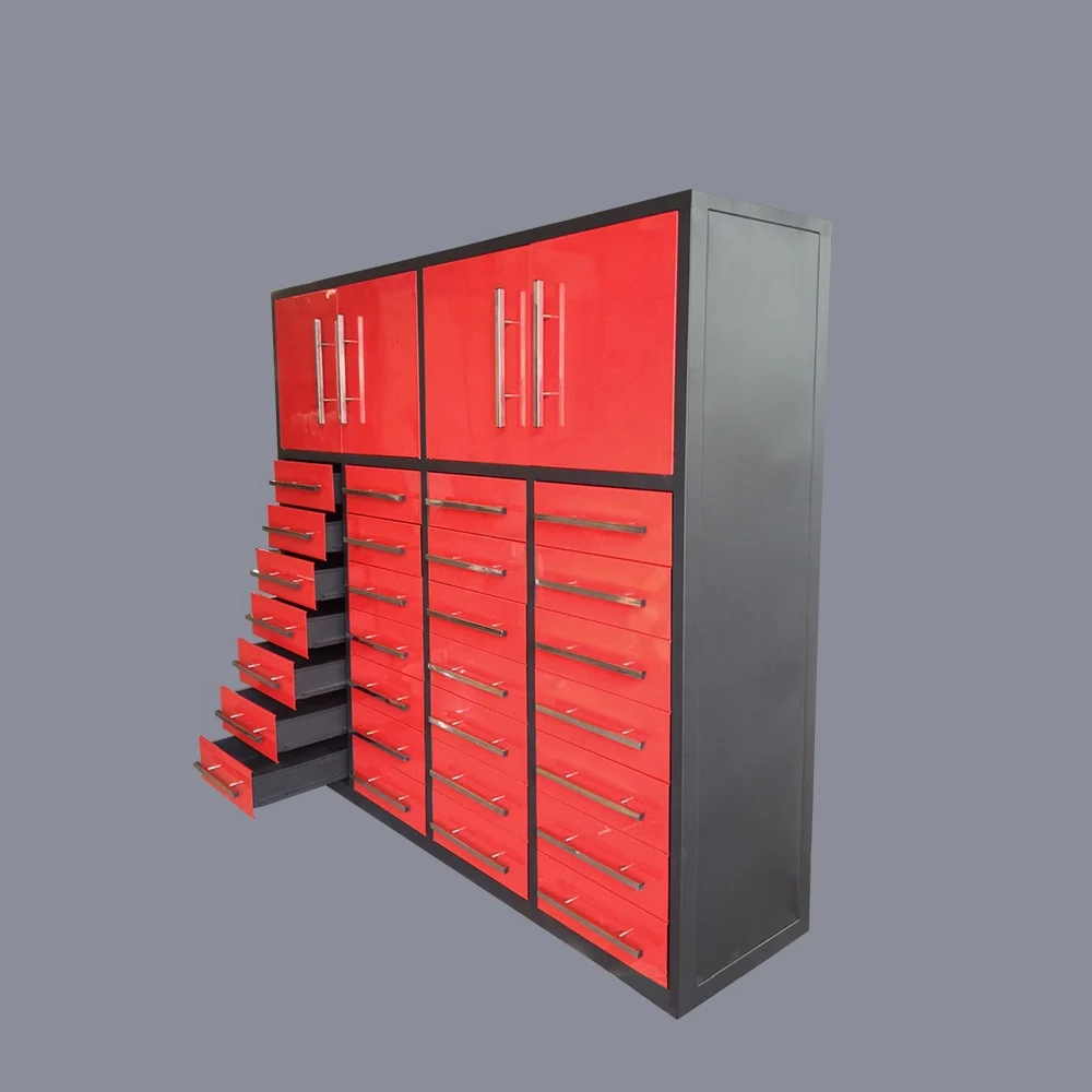 SUIHE-Banc de travail en acier inoxydable, coffre à outils avec tiroir, armoire à outils