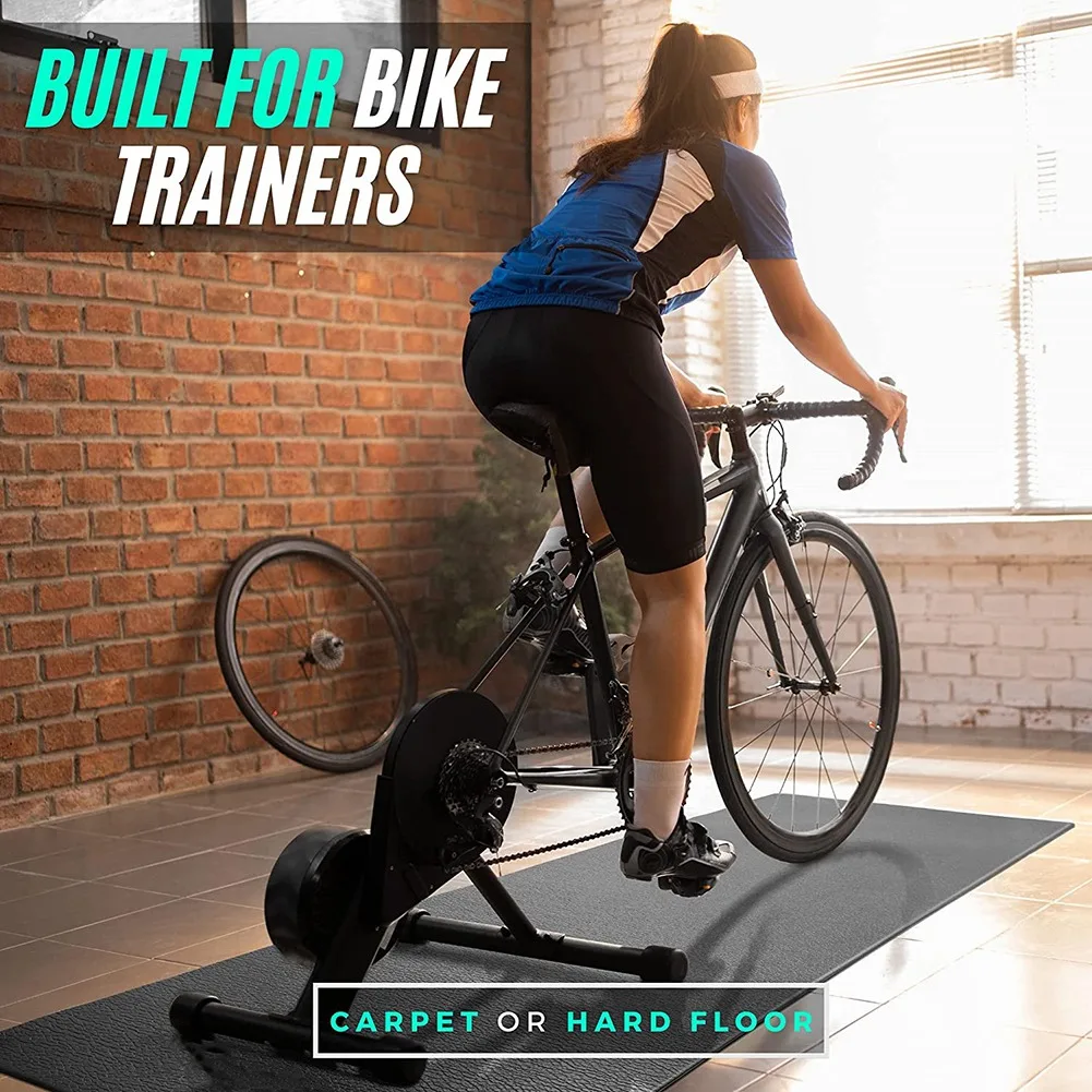 

AU-Exercise Bike Mat Bike Trainer Mat Indoor Cycling,Stationary Bike Mat, Indoor Bike Mat Mat For Hardwood Floor