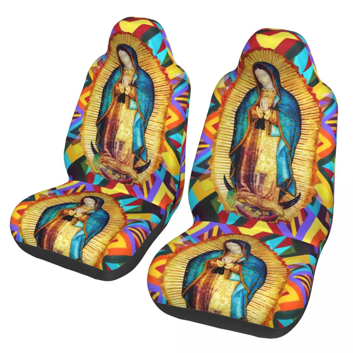 Our Lady Of Guadalupe Car Seat Cover Protector Interior Accessories Women Virgin Mary Seat Cushion/Cover Fabric Car Accessories