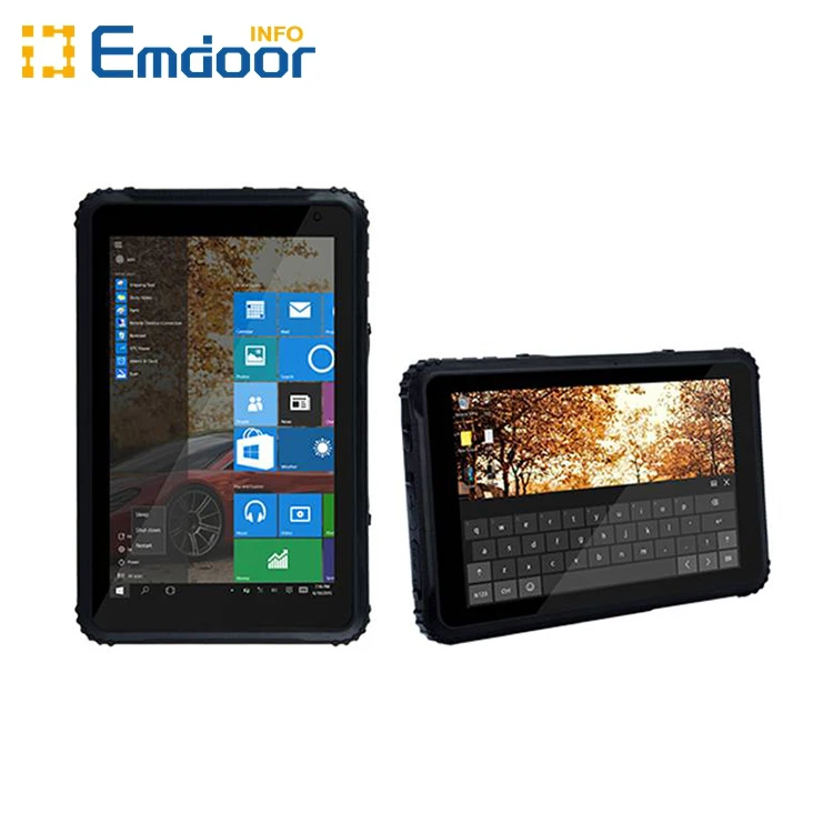 جهاز لوحي متين صناعي مقاس 8 بوصة من Emdoor للبالغين Win10 PC GPS 4G معالج Intel Atom NFC IP67 Gnss ضوء الشمس قابل للقراءة #2