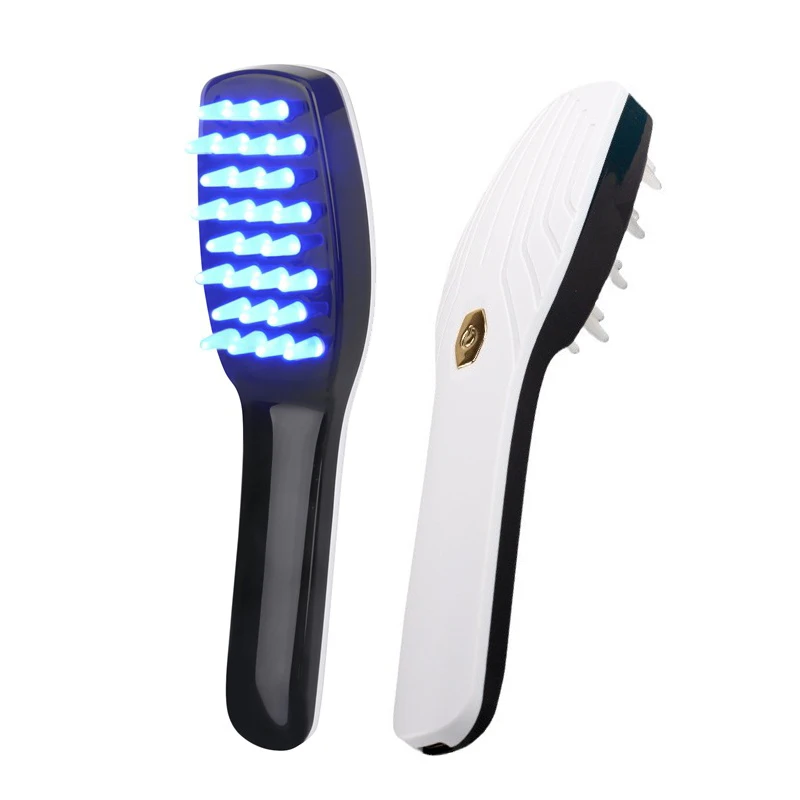 

LED Massage Comb Electric Vibrating Head Massager Brush RechargeableHair Comb Head Massage Device Scalp Massage Tool