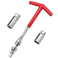 Juego de llaves de tubo para bujía de coche, mango en T, Universal, 5/8 ""y 13/16"", herramienta de extracción y instalador de bujías automático, 3 uds.