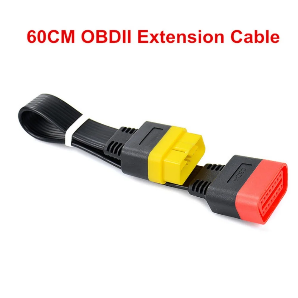 OBDII Extension Cable 16 Pin Male To Female 36CM/60CM for Thinkdiag Easydiag BD2 Connector 16Pin Diagnostic ELM327 OBD2 Cable