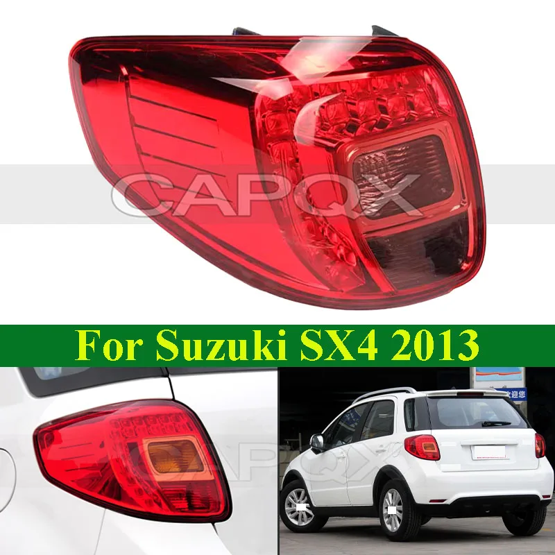 

CAPQX LED Rear Bumper Tail Light Tail Lamp For Suzuki SX4 Hatchback 2013 Taillight Taillamp Brake Light Rear Turn Light