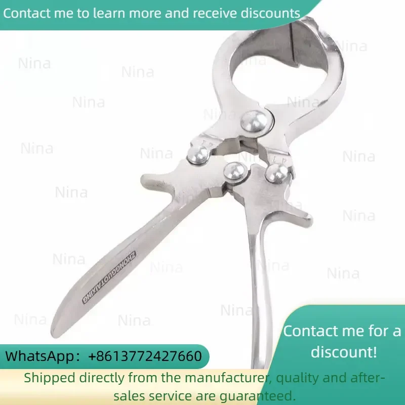 1Pcs Stainless Steel Without Pig Sheep Castration Clamp Castration Tools Castration Forceps Veterinary Special Tools