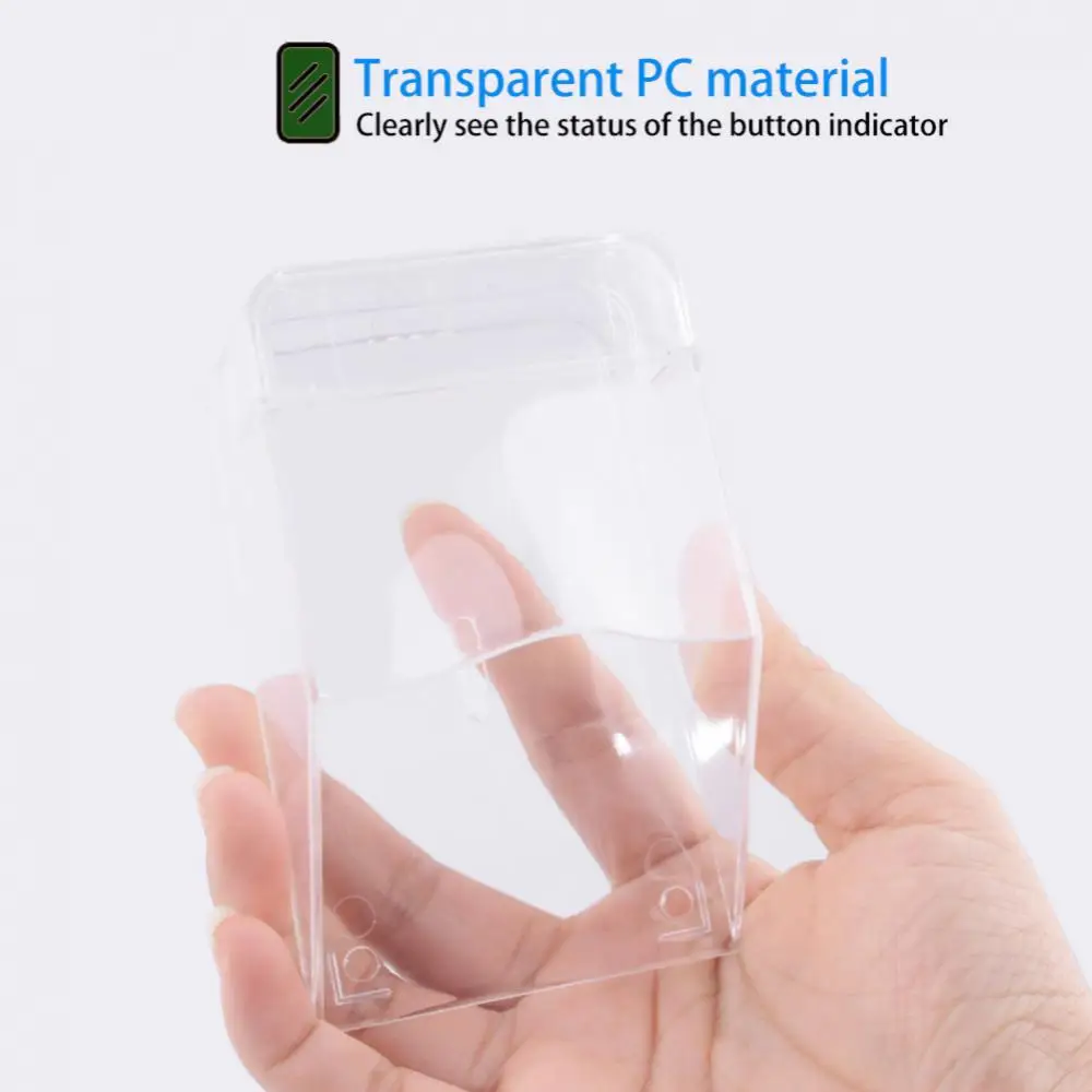 Transparent Doorbell Protective Cover Doorbell Control Rain Cover Transparent Protective Box Outdoor Sun Protection Thickened