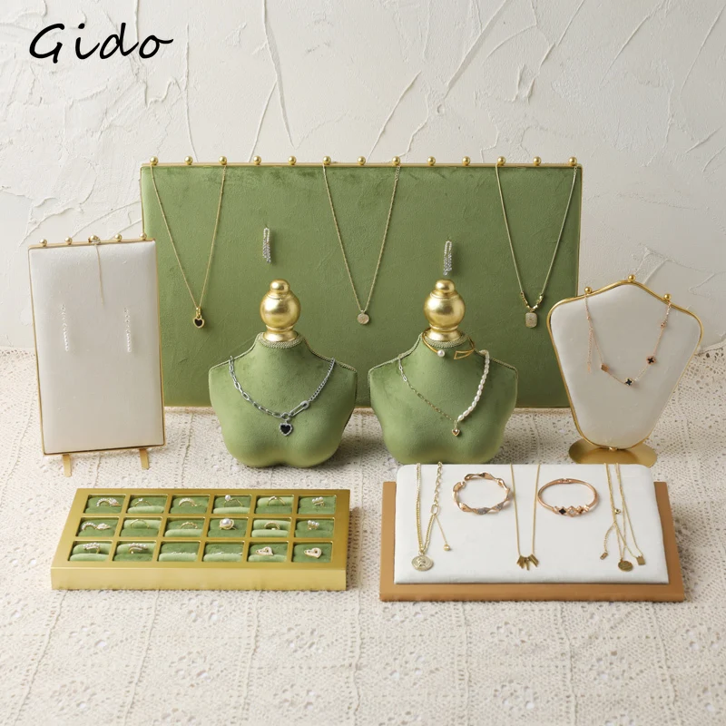 

Jewelry Display Stand Earring Stand Flannel Plate Ring Tray Display Stand Necklace Stand Jewelry Shooting Props