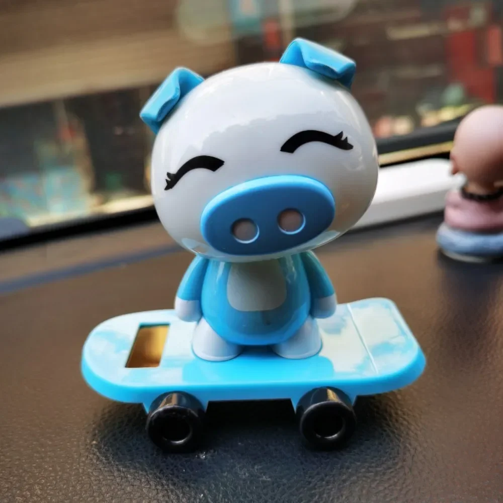 New Car Decoration Solar Energy Decoration Shaking Head Doll Cartoon Animals Shape Decoration Gift Creative Interior Automotive