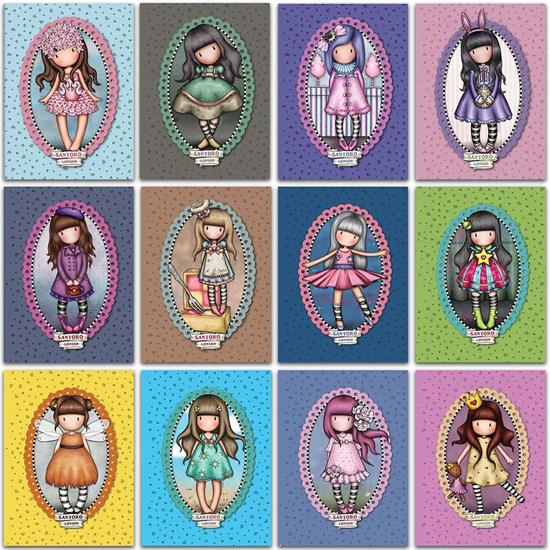 

5D алмазная живопись «сделай сам», мультяшная девушка, принцесса, ангел, картина, домашний декор, полноразмерная и круглая мозаика, вышивка крестиком, краска