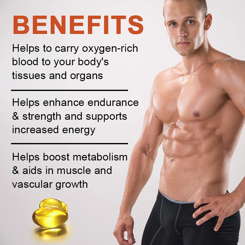 L-Arginine Capsules Supplement - For Energy, Strength And Endurance Support During Exercise | Muscle Mass, Non-Gmo