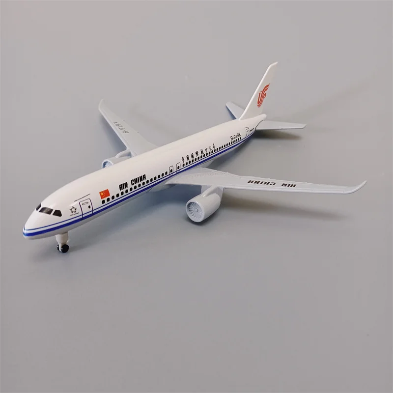 NEW 19cm Air China COMAC C919 Airlines Aircraft Diecast Airplane Model Plane Model Aircraft with Wheels Landing Gears Aeroplane