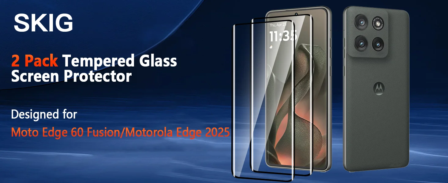 1-3 Stück Gehärtetes Glas für Motorola Edge 60 50 40 S50 Fusion Pro Neo + 2023 2024 2025 G85 3D Vollständige Abdeckung HD Displayschutzfolie – Detail 1