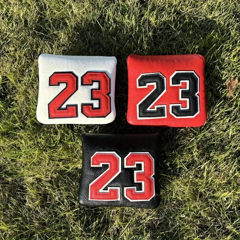 Cabra no Capa de putter pu com 23 padrões com fecho magnético, capa de putter impermeável, resistente ao desgaste e durável, acessórios de golfe