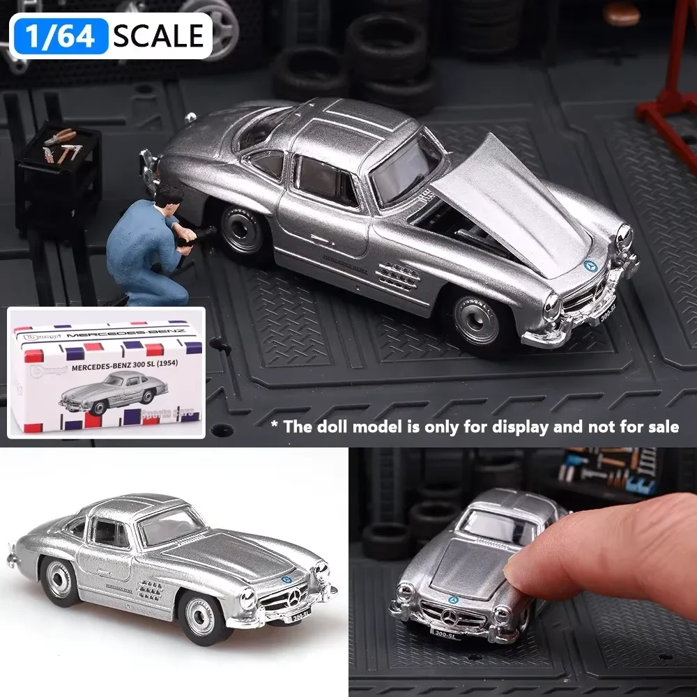 Bburago1:64 Ferrari Porsche 911 Serie Competition Modelo de aleación de coche pequeño