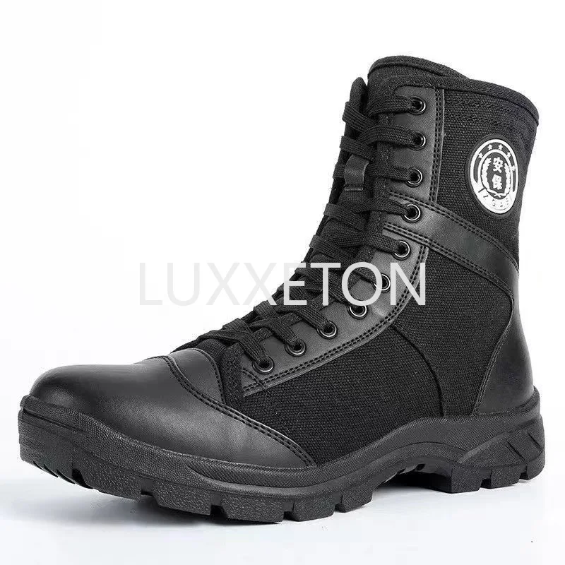 Men boots spring and autumn new fashion breathable mesh special forces training male special forces high top canvas combat boots