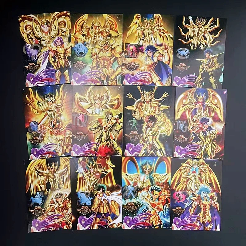 

Карты с персонажами Saint Seiya Soul of Gold SOG Набор из 12 открыток Gold Saint Knights of the Zodiac God Cloth Aiolia Dokho Camus