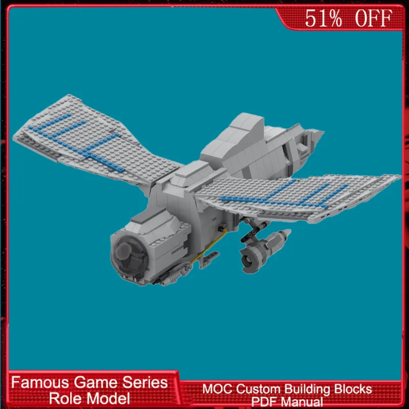 1014 PCS Technology Outlaw Collective Interceptor MOC Customize Modular Building Block Educational Brick DIY Festival Toy Gift