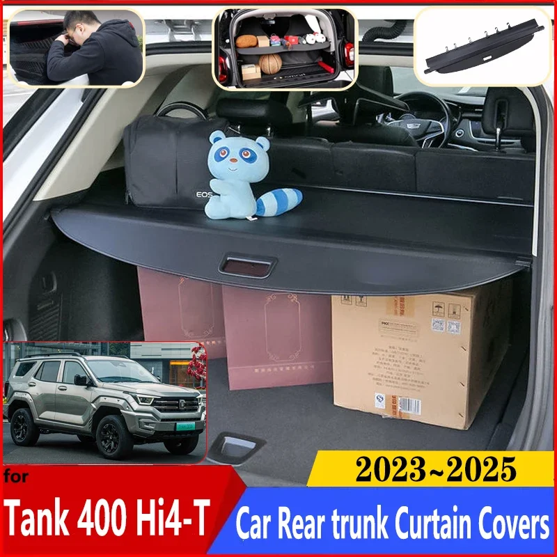 

Car Trunk Curtain For Tank 400 Hi4-T 2023 2024 2025 Auto Anti-peeping Trunk Luggage Curtain Retractable Covers Car Accessories