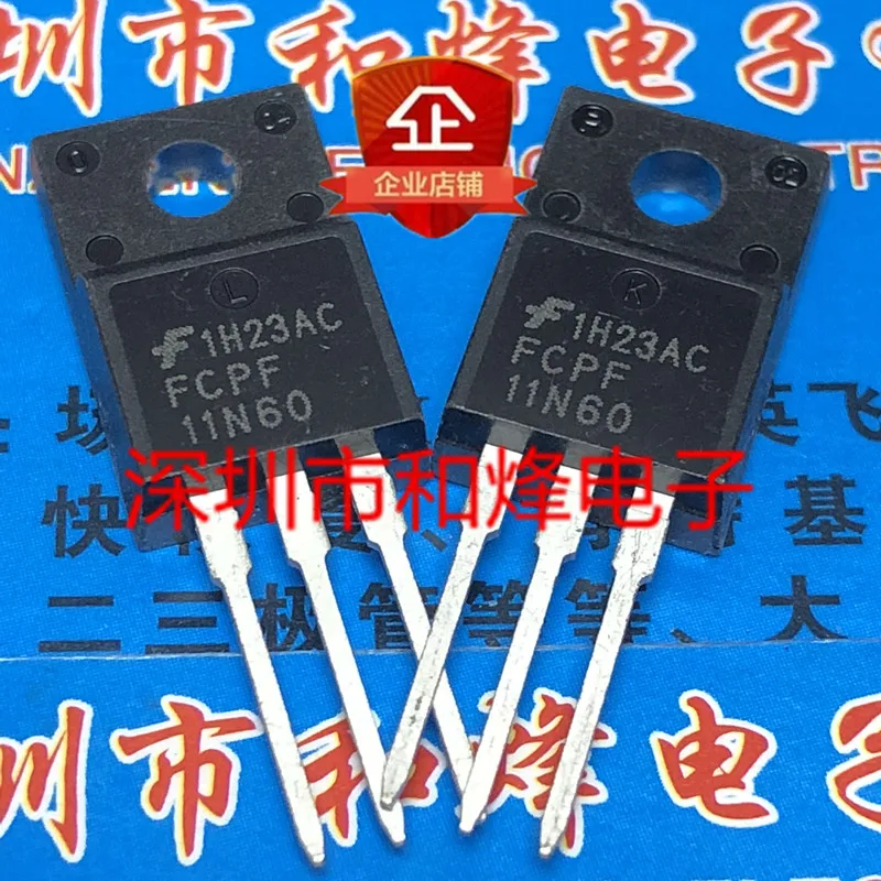 5PCS-10PCS FCPF11N60  TO-220F 650V 11A     ORIGINAL ON STOCK