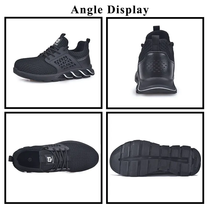 SUADEX Men Safety Shoes Boots Breathable Work Shoes Outdoor Comfort Non-Slip New Design Casual Puncture-Proof Sneakers 38-48