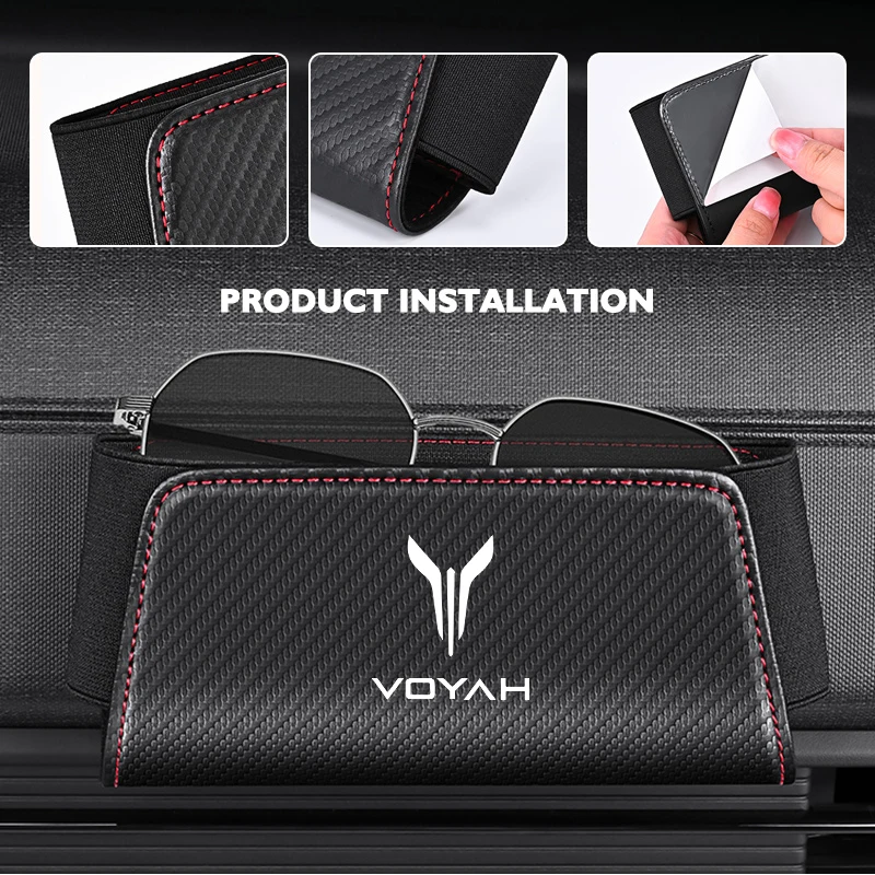 Car Seat Side Storage Pocket Phone Holder Stowing Bag Elastic For Voyah Free DFL DFM DFSK DFMC Dongfeng - view 3