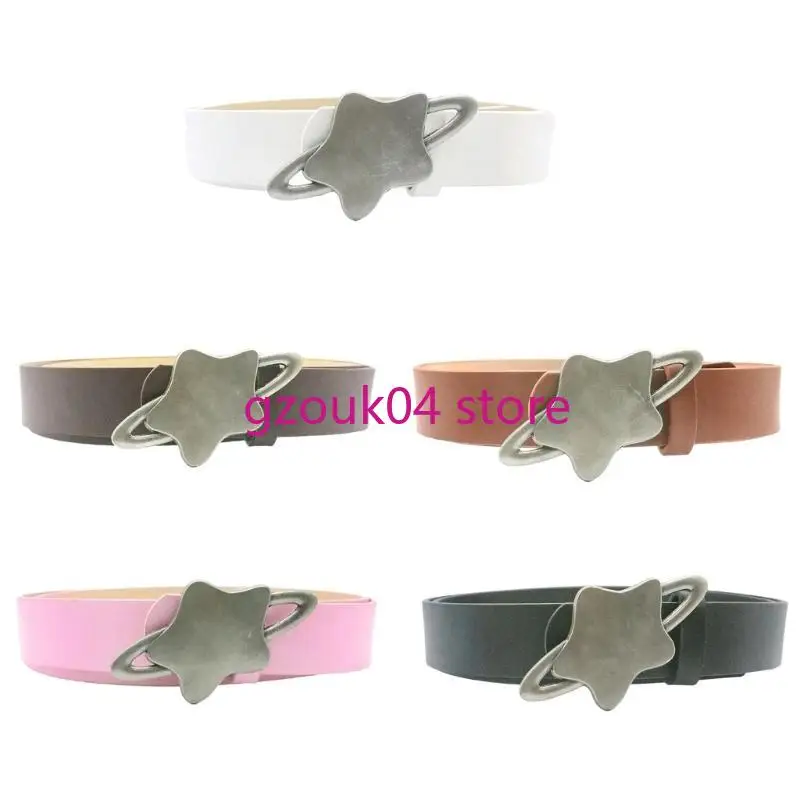 68TD PU LEATHER BELT FASHION METAL WOMEN