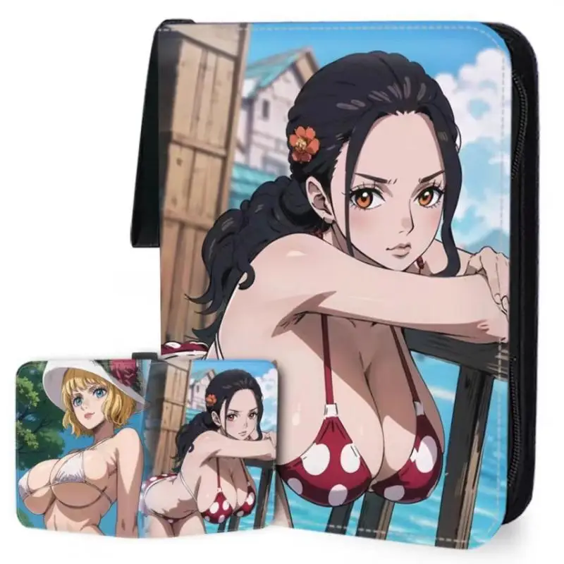 Anime Onepiece Nefeltari Vivi Boa Hancock Nami Ulti Nine-Pattern Card Storage Book Essential for Card Lovers Birthday Gift Toys