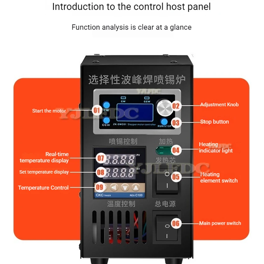 Selective Wave Soldering Machine Flux-Cored Soldering Machine Selective Soldering PCB Repair Modular Design 220V