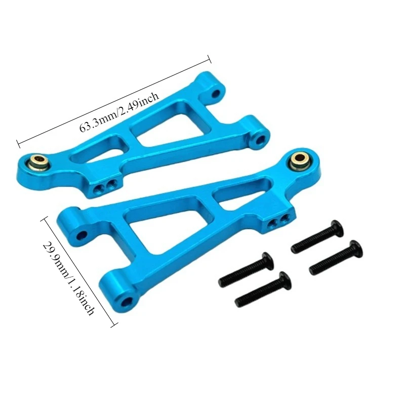 RC Car Front Lower Arm Fit for MJX1/16 16212 16213 16218 Remote Control Car Accessories Metal Upgrade&Modification