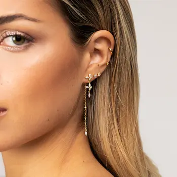 8 最佳銷售 金色流蘇耳環 - №1