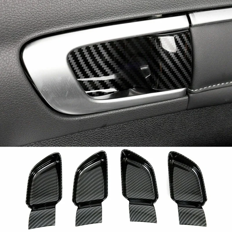 

For Hyundai Sonata DN8 2020 2021 Car Accessories ABS Inner Door Handle Cover Catch Bowl Trim Insert Bezel Frame Garnish