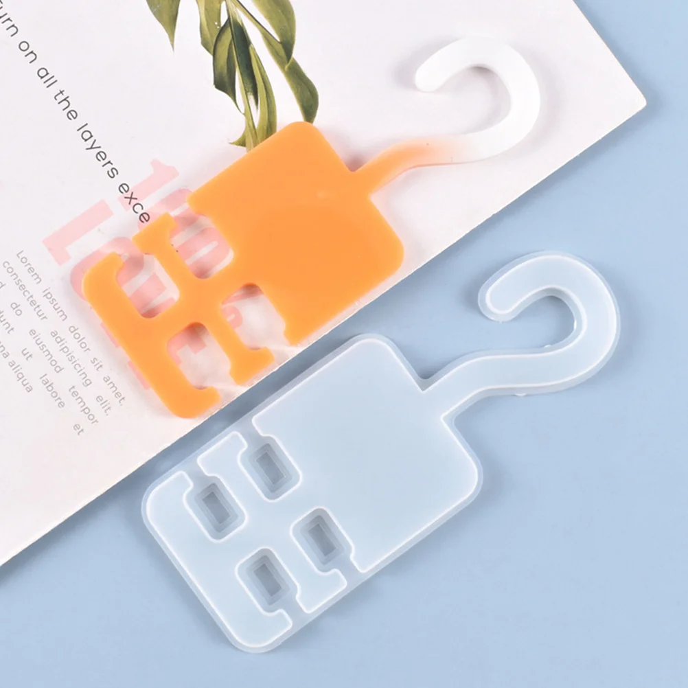 

2Pcs Custom Silicone Hanging Hook Mold for DIY Crafts Flexible High Transparency Coat Hanger Mold Hanger Mould