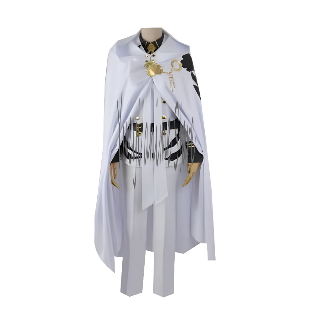 Anime Cosplay Mikaela Hyakuya Costumes Military Cloak Army Uniform Halloween Outfit Custom