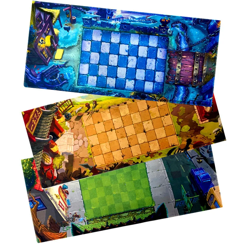 

60X30cm Plants Vs. Zombies Mouse Pad Anime Game Peripheral Battle Map Wild West Dark Ages Series Table Mat Toys Children's Gifts