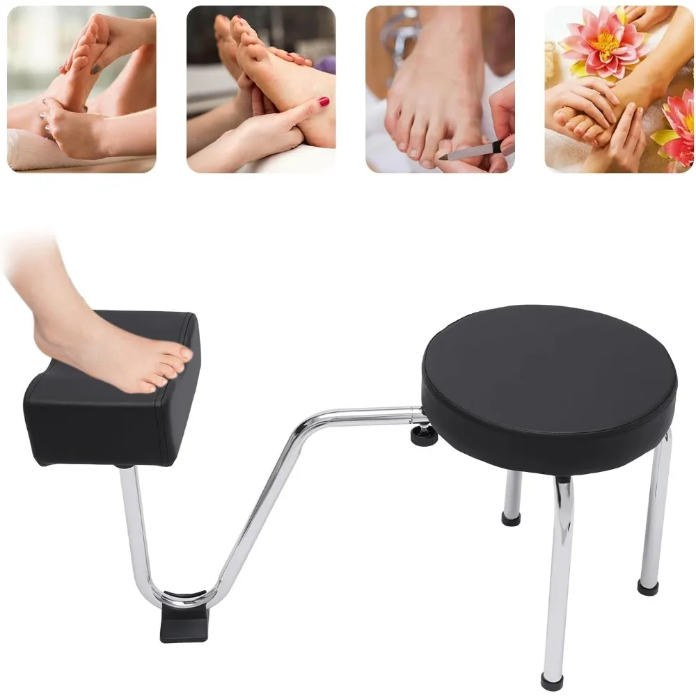 

Pedicure Foot Rest Stool, Adjustable Leg Rest Chair Nail Tech Spa Beauty Salon Studio Equipment Supplies, Beauty Pedicure Kit