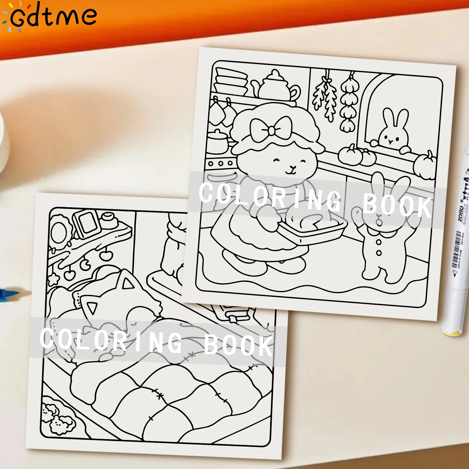 MOM MOMENTS Bold-easy Patterns Coloring Book for Adults Cute Drawing Book Perfect Gift for Party and Birthday