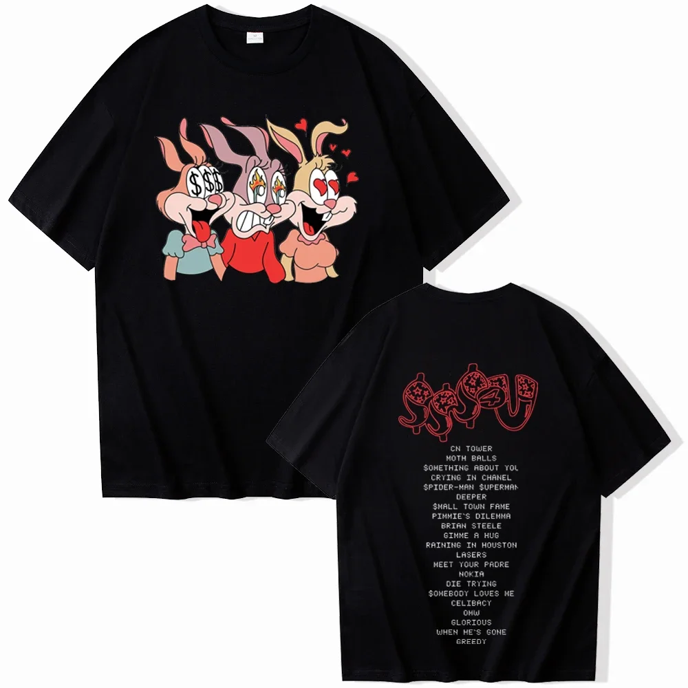 25 دريك و PartyNextDoor بعض أغنية الجنس 4 U 2025 تي شيرت الرجال النساء Harajuku س الرقبة الصيف عادية تيز ملابس علوية من القطن الملابس المحملة #1