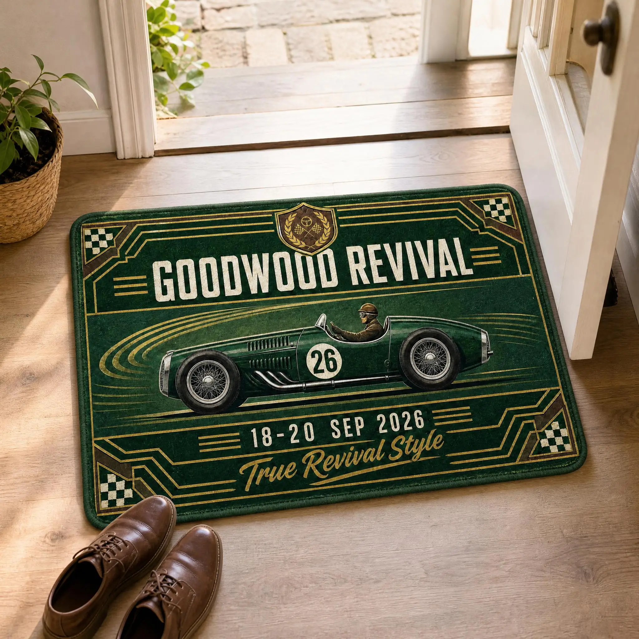 Goodwood Revival 2026 Floor Mat, Suitable For Decorating Living Rooms And Bedroom Entrances, A Unique Holiday Gift - view 2