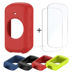 2Pcs Tempered Glass + TPU Silicone Case for Garmin Edge 830 530 130 Plus GPS Stopwatch Screen Protector Cover Accessories