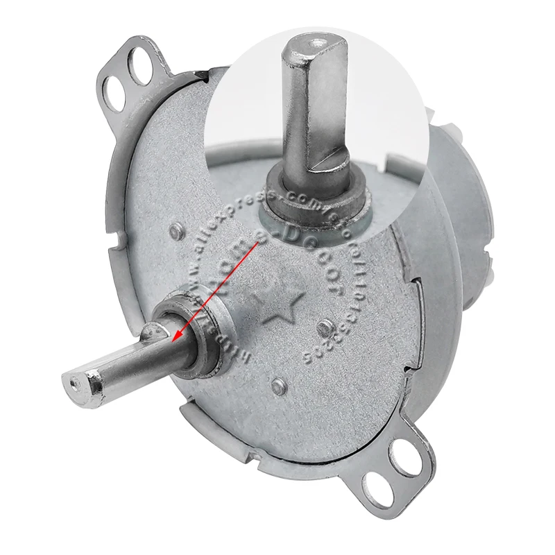 1Pcs JS-50T-T DC Gear Motor High Torque Metal Gear Gearbox Reduction Motor DC3V 5V 6V 12V 24V Electric Gear Motor