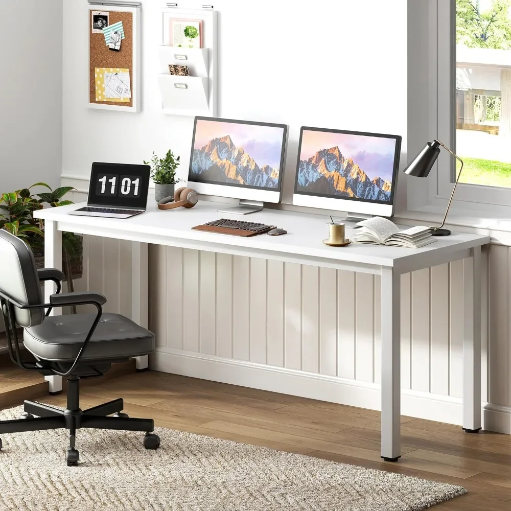 Writing Desk, 63 Inch Large Computer Desk - Modern Simple Style Home Office Desk Gaming Desk, Writing Desk