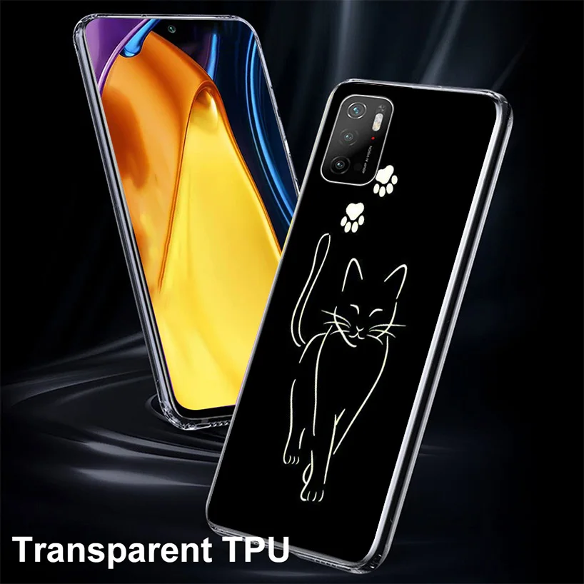 Cat Footprint Funny Paw Cute Phone Case For Xiaomi Poco X6 X5 X4 X3 Nfc F6 F5 Pro F4 Gt F3 F2 F1 M5S M4 M3 Personalized Print Co