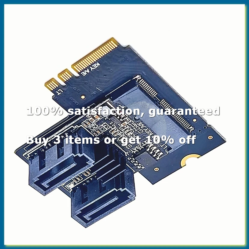 M.2 Key A+E Riser Converter Adapter M2 NGFF Key A/E to A/E Extension Board for M.2 Key A+E 3.0 6Gbps SSD HDD-A32R