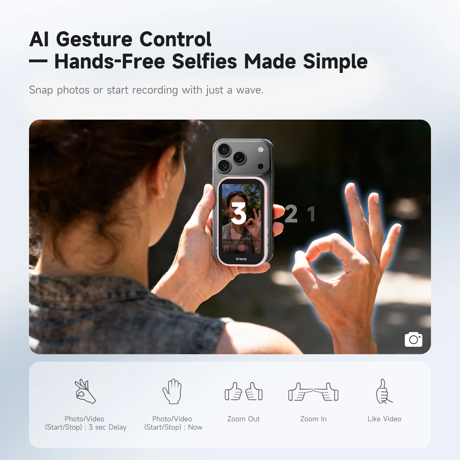 COLBOR XView M4 Ai Magnetic Phone Selfie Monitor Screen for iPhone 17 pro Android Smartphone Rear Camera Selfie Vlog Live Stream