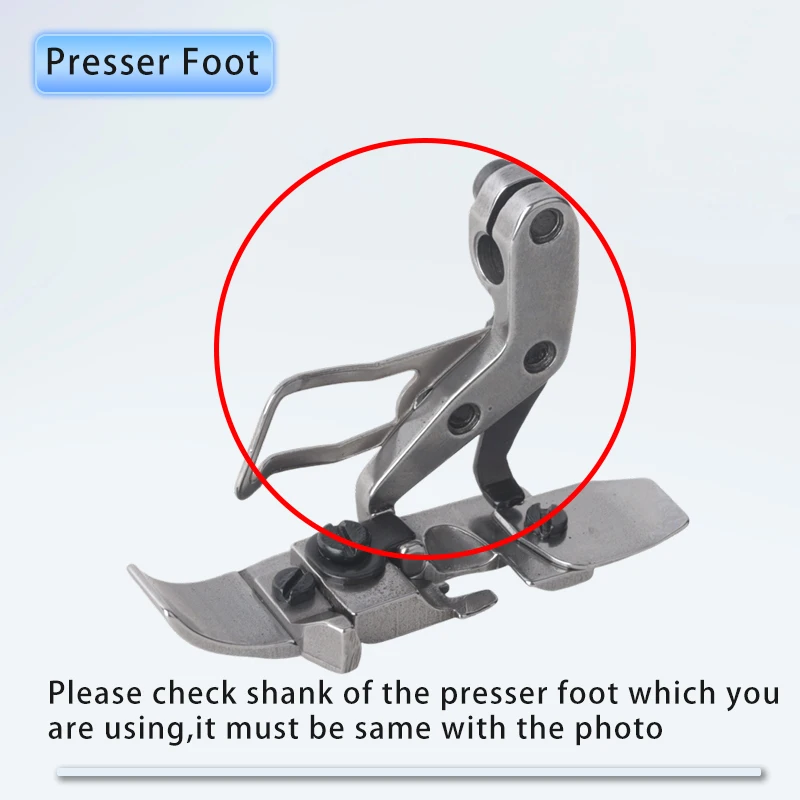 Presser Foot Fits Siruba 700K, 988, Pegasus EX5200, M852, JACK 798, E4, C4, C5 Industrial 4-Thread Overlock Sewing Machines - view 5