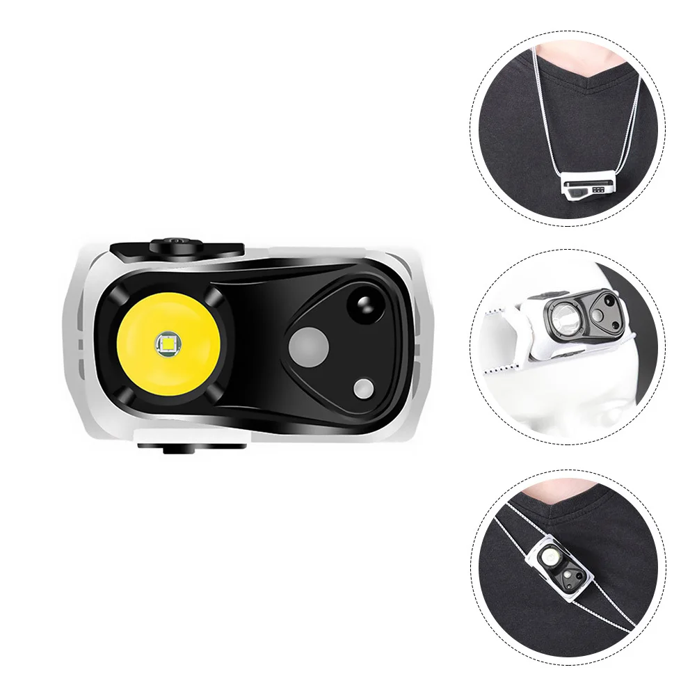 Faro ABS para exteriores, lámpara ajustable, Sensor de alto brillo, carga USB, resistente al agua, multifunción de 180 grados, para pesca y montar