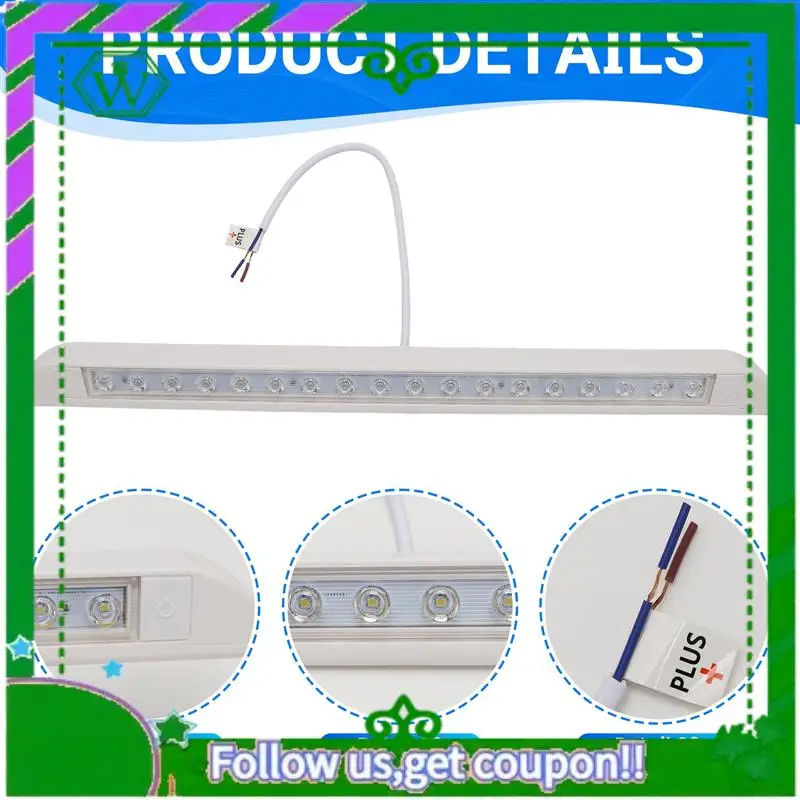AC34-18 LED Awning Light Bar 9W 12V Waterproof 506Mm Porch Strip Lamp For Camping Caravan Truck RV Boat