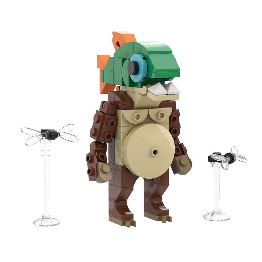 جديد MOC تونغ تونغ الصحور اللبنات Tralalero Tralala Bombini Gusini الحيوان تريبي تروبي عمل الشكل لعبة الطوب هدية